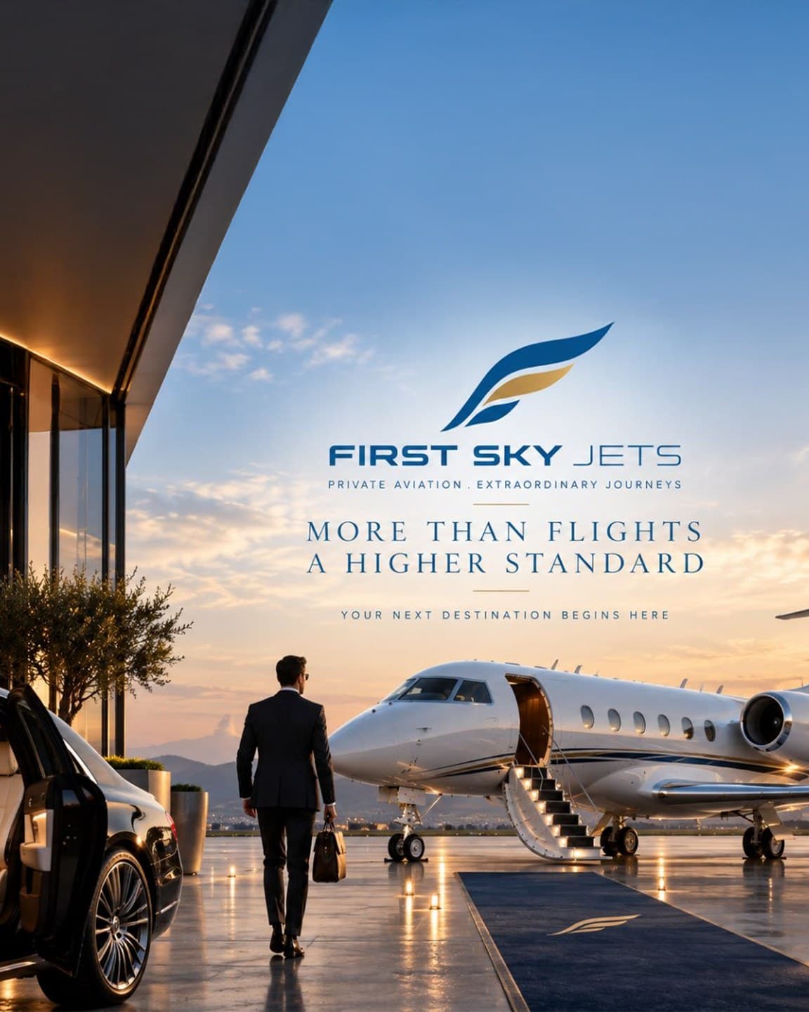 Chuyên cơ First Sky Jets, khổ dọc